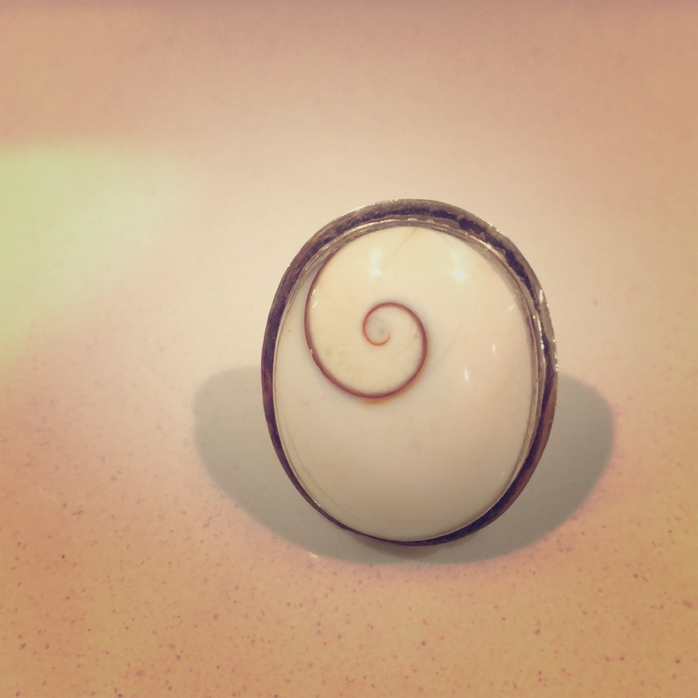 Silver White Ring